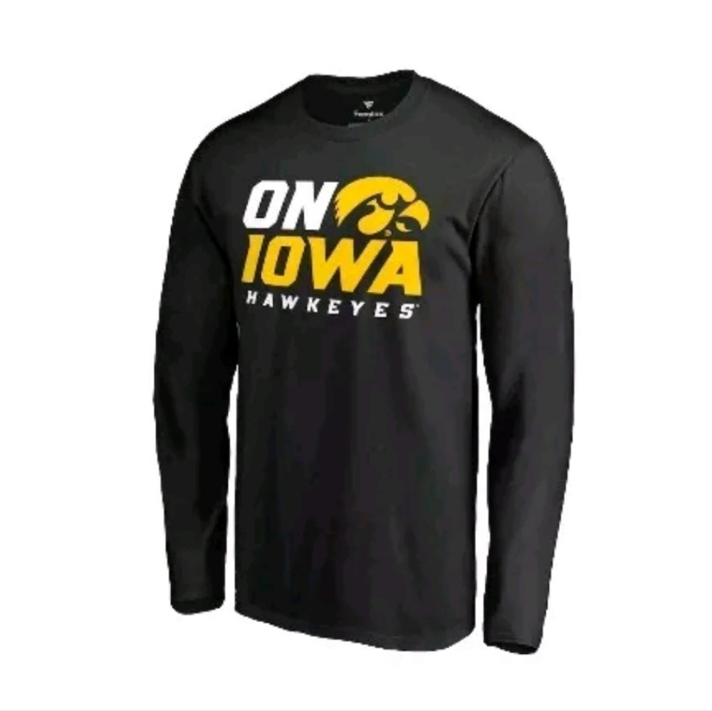 Iowa Hawkeyes Fanatics Hometown Collection Black Long Sleeve T-Shirt Men Large